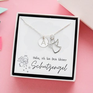 Necklace Guardian Angel with engraving 925 silver, including gift box image 1