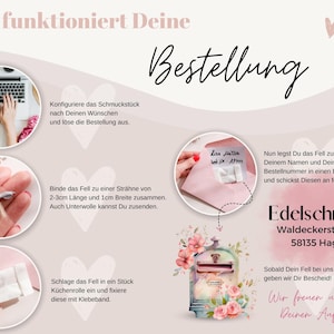 Sieraden van dierenhaar | Nala Mini | Halsketting met dierenbont | Herdenkingssieraden | Souvenirsieraden | Sieraden van dierenbont | Sieraden van as Edelschnitte afbeelding 3
