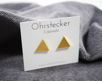 Ohrstecker "Triangleplates" Gold