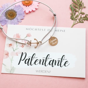 Armband "Ask Godmother" met gravure 925 zilver roségoud verguld