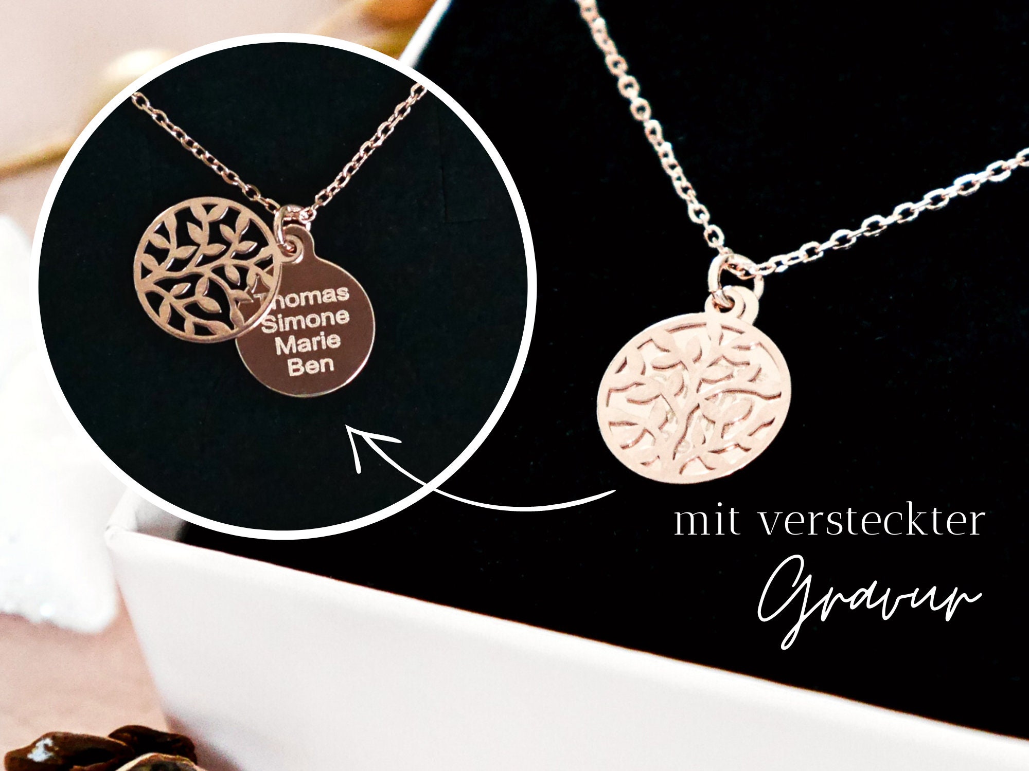 DIY Custom Stainless Steel Name Necklace Electroplated True Gold English  Tree of Life Family Necklace - China Jewelry and Diamond Jewelry price |  Made-in-China.com
