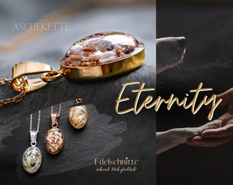 Ash necklace "Eternity" 925 silver / keepsake jewelry