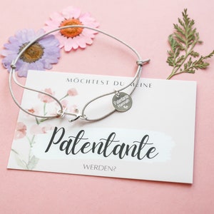 Armband "Godmother ask" met gravure 925 zilver