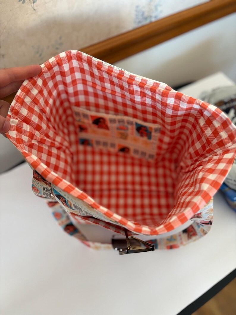 Bolso tote reversible con temática de Moana imagen 3