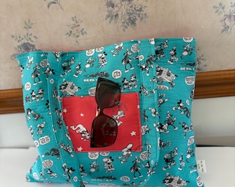 Mickey Cartoons Reversible Tote Bag