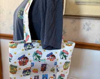 Toy Story Themed Reversible Tote Bag