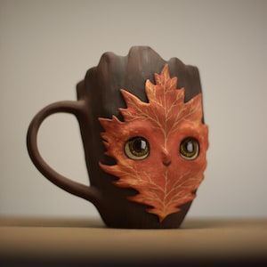 Mug en forme de feuille d'arbre, 10 oz/300 ml