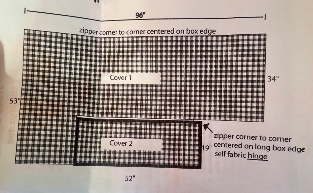 Customer Own Material CUSTOM Cushion Cover With Zipper and Piping