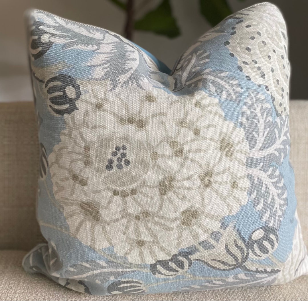 Thibaut Mitford Fabric From the Paramount Collection in the Aqua Color