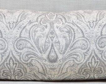 P Kaufmann Rolling Hillside Pillow cover in Gray  and White