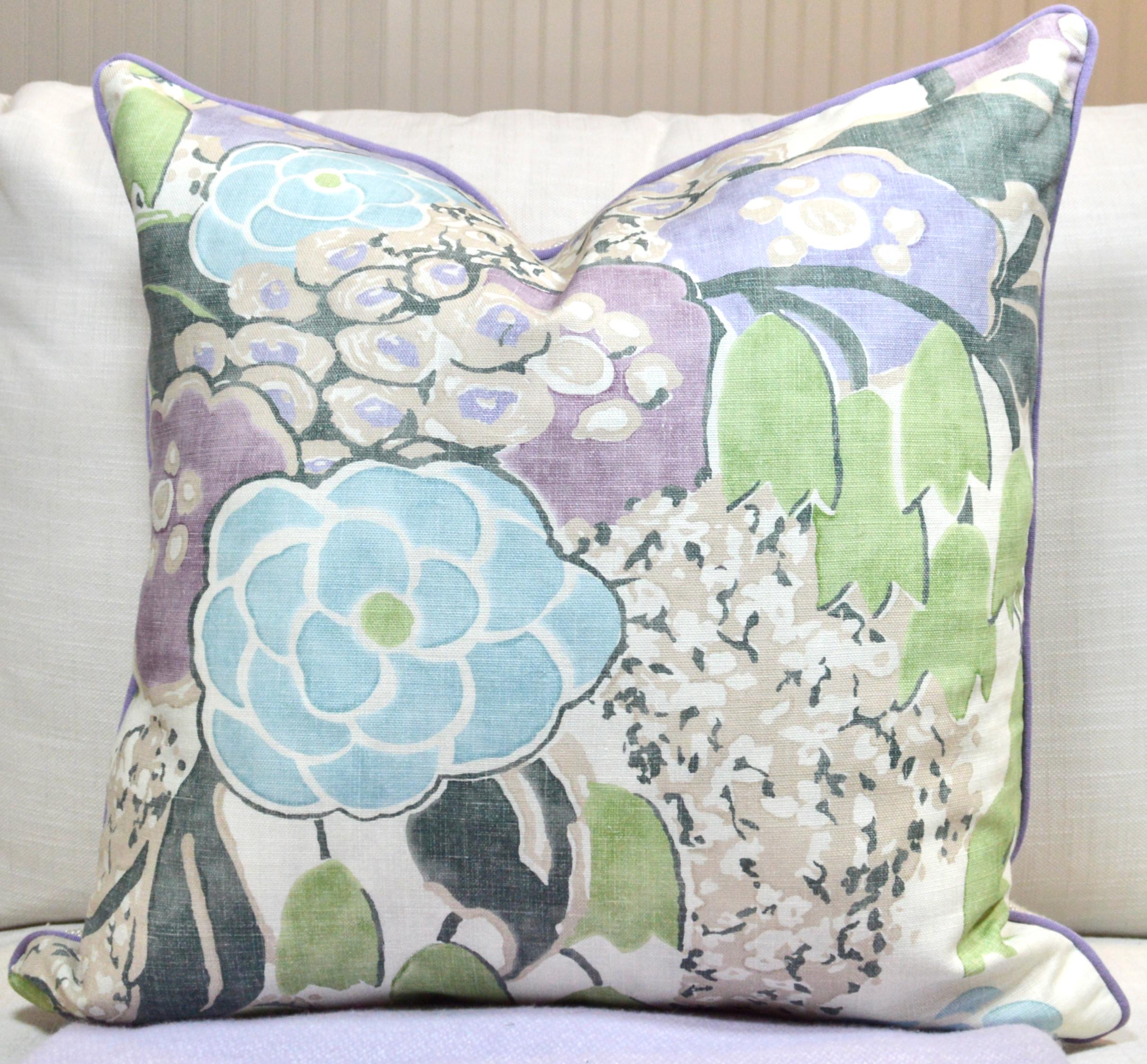 Thibaut Anna French pillow cover in the Laura Pattern