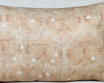 Designer  Pillow cover Color is a Clay color and Cream Custom sizes available