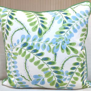 Thibaut Augusta Kissenbezug in blau und grün
