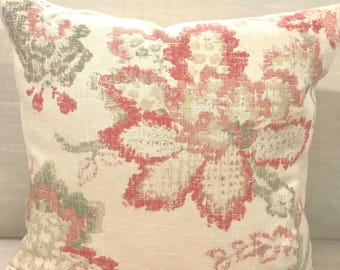 P Kaufmann Muted Floral printed pillow cover 18x18