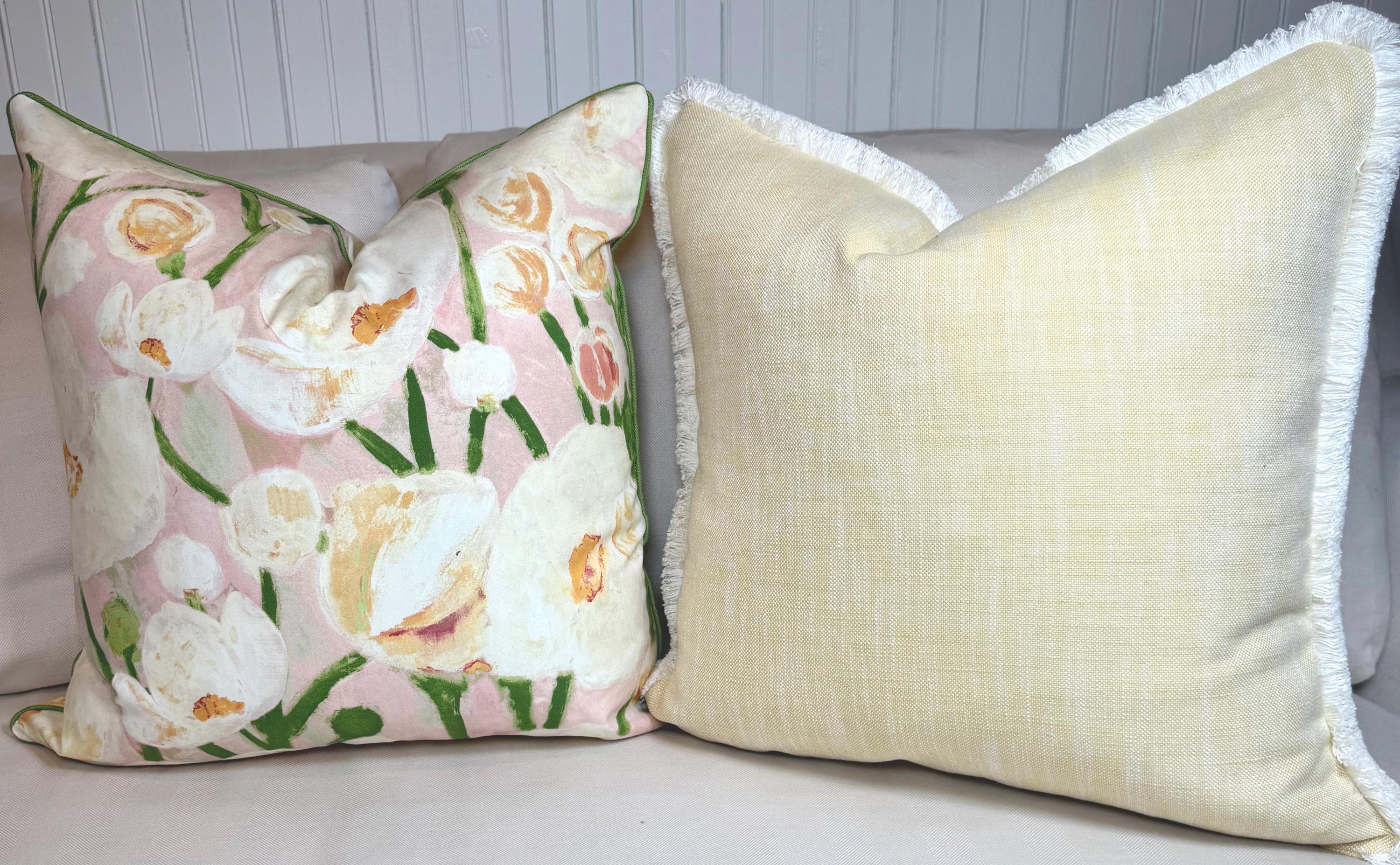 Thibaut Tivoli Seashell Pink Flowers Pillow Cover - Etsy