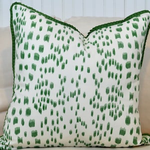 Les Touches pillow cover -Green