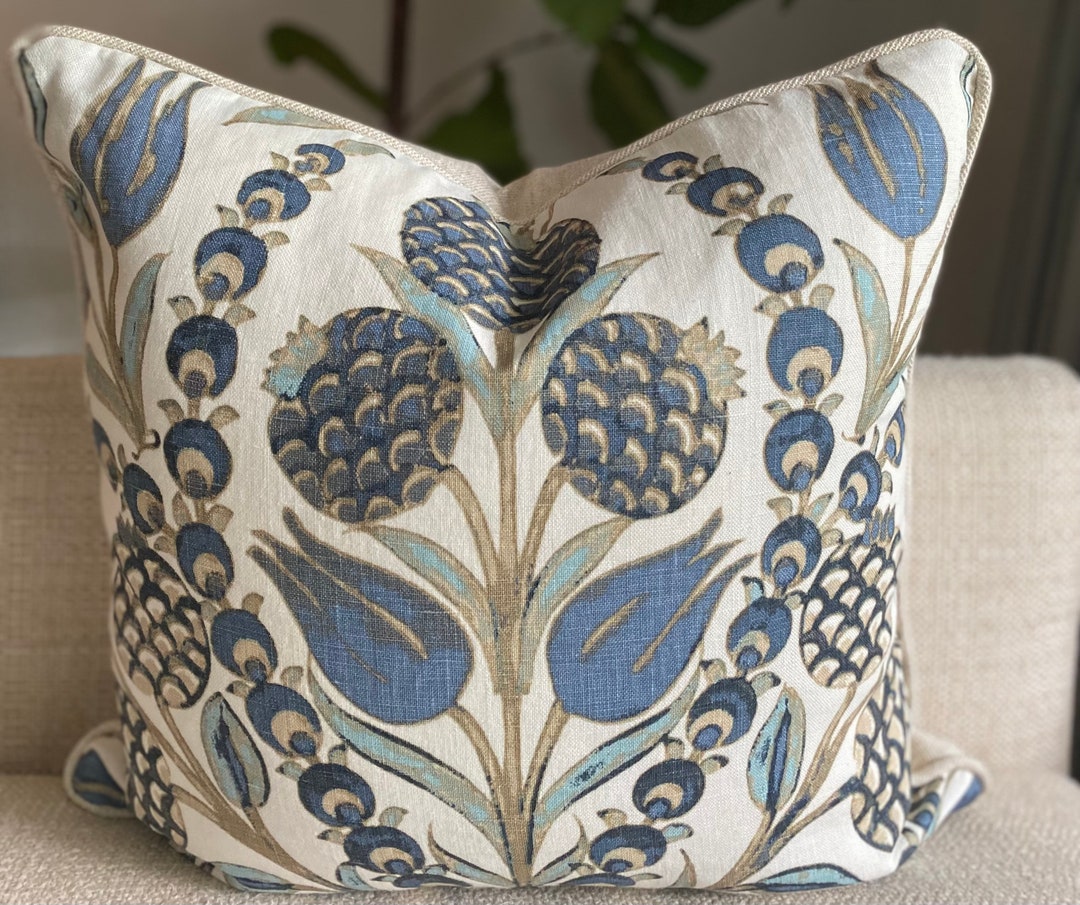 Thibaut Cornelia in Aqua and Blue From the Chestnut Hill Collection