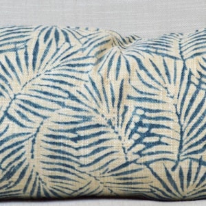 P Kaufmann Blue Palmira Pillow Cover in 10&quot;x24&quot;