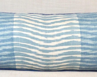 Thibaut Wavelet Aqua Pillow Coverm