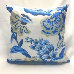 Thibaut Navesink Pillow Cover in Blue and White
