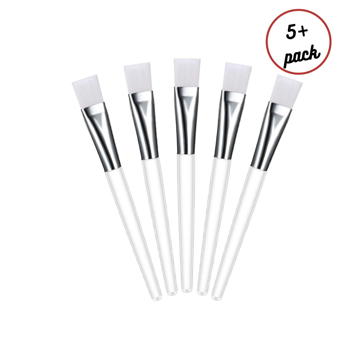 5 Face Mask Brushes Face Mask Applicator Facial Mask Brush Etsy
