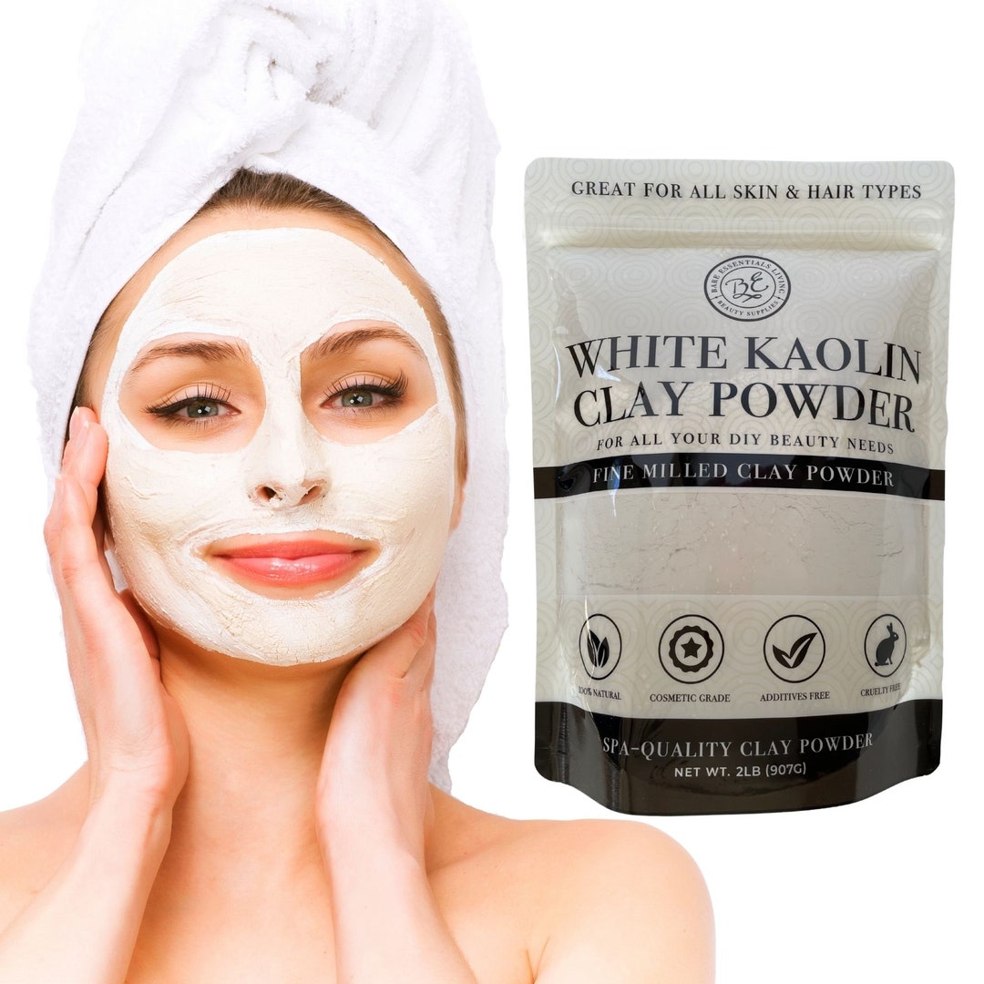 White Kaolin Clay, Powder for Mask, Cosmetic Clay, Facial Clay Mask