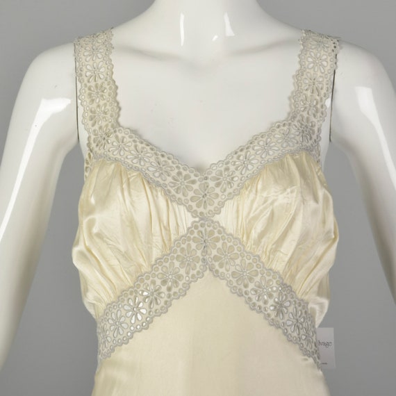 XS 1930s Bridal Nightgown Wedding Night Lingerie … - image 6