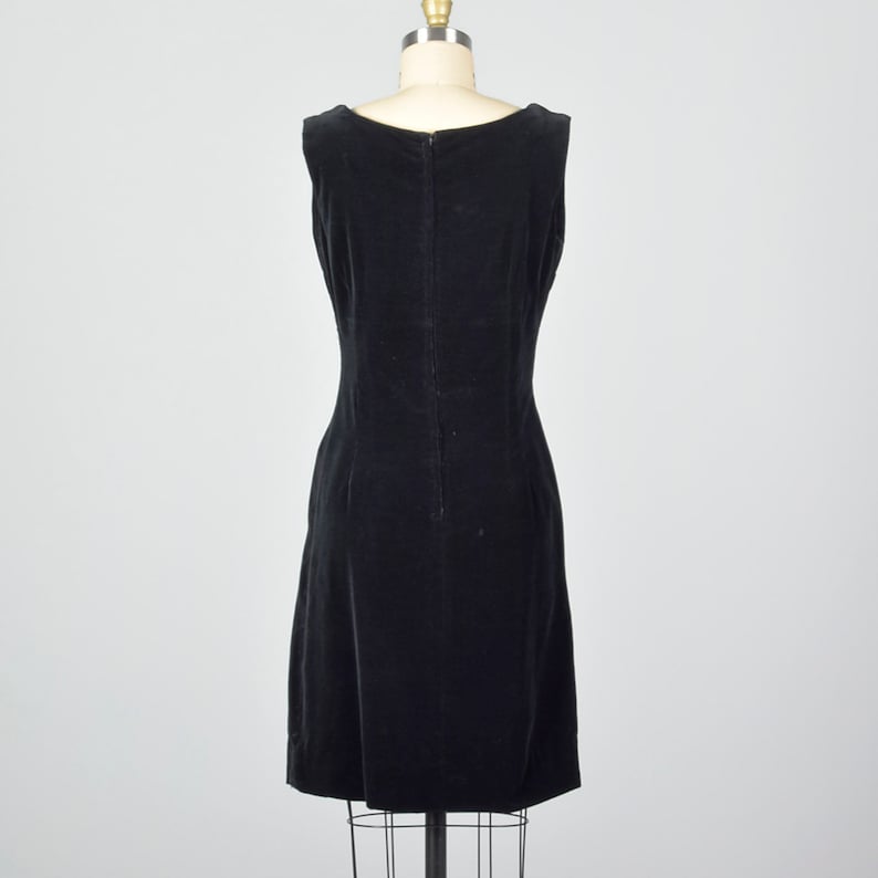 Medium 1950s Dress Black Velvet Jumper Dress Layering Piece Etsy