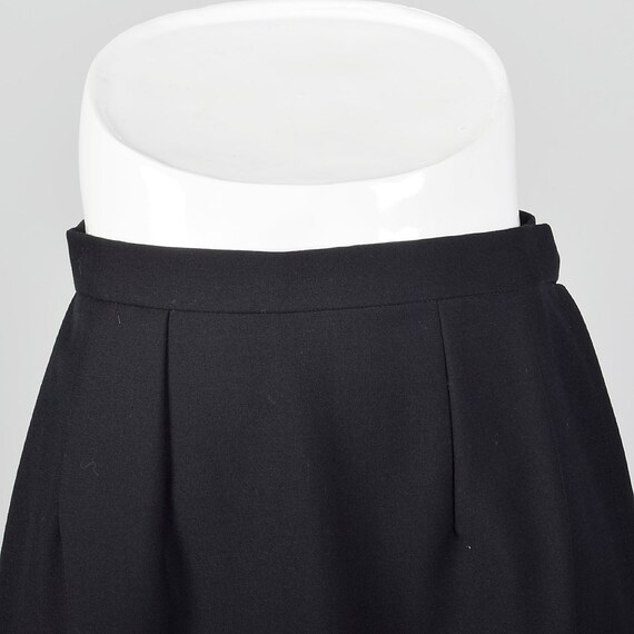 XS Classic Black Pencil Skirt Lightweight Side Zi… - image 6