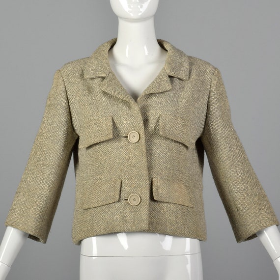 1960s Balenciaga Haute Couture Numbered Tweed Jacket … - Gem