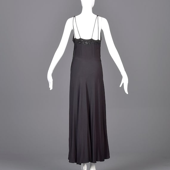 30s Evening Gown 30s Formal Dress Black Gown Slee… - image 2