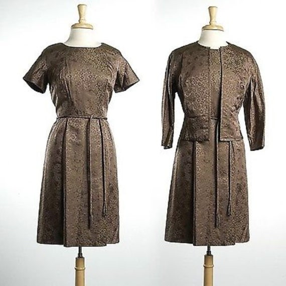 60s Dress 1960s Dress Set 60s Dress Suit 60s Brocade Dress 60s - Etsy