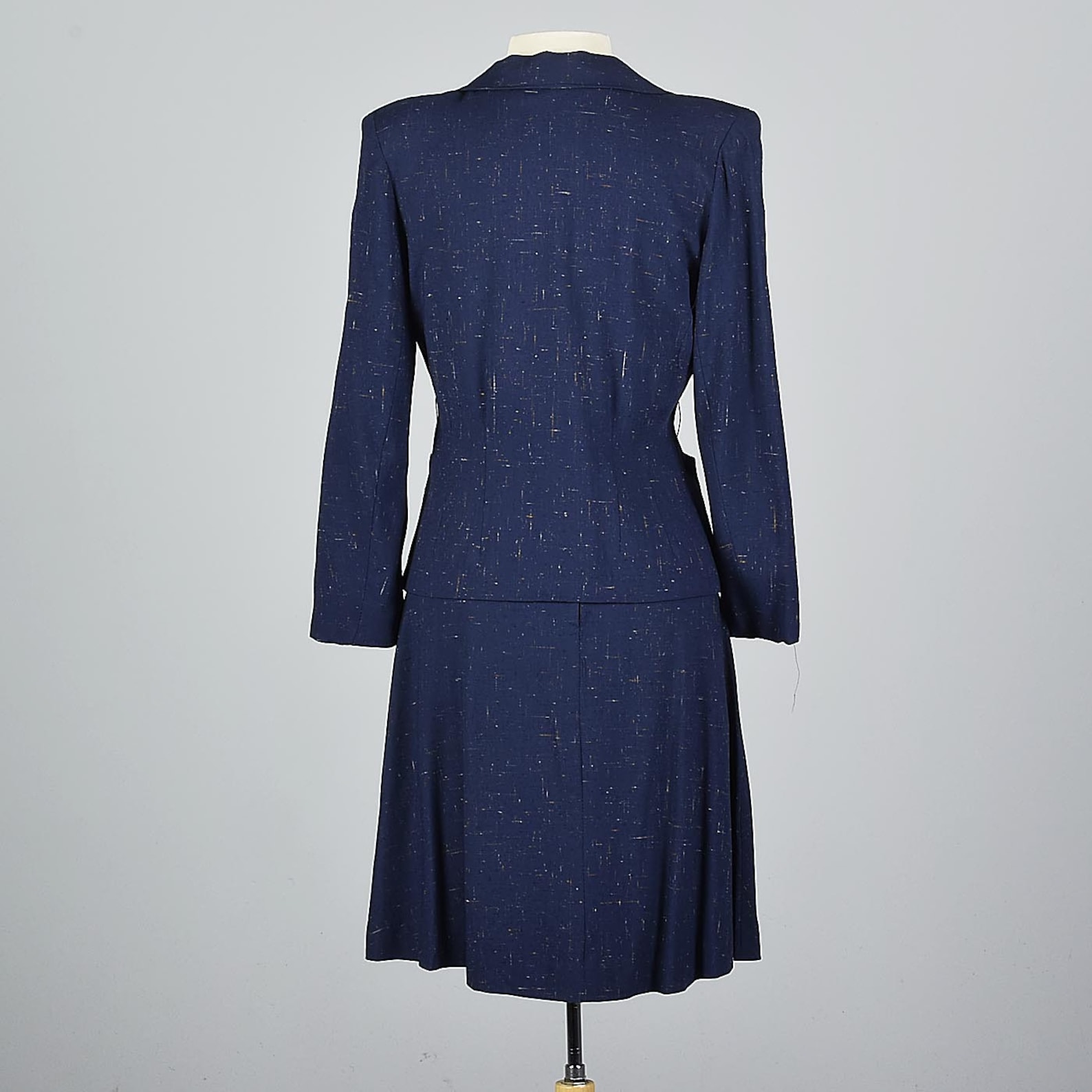 1940s 3-pc Cape Jacket Dress Set | XS/S