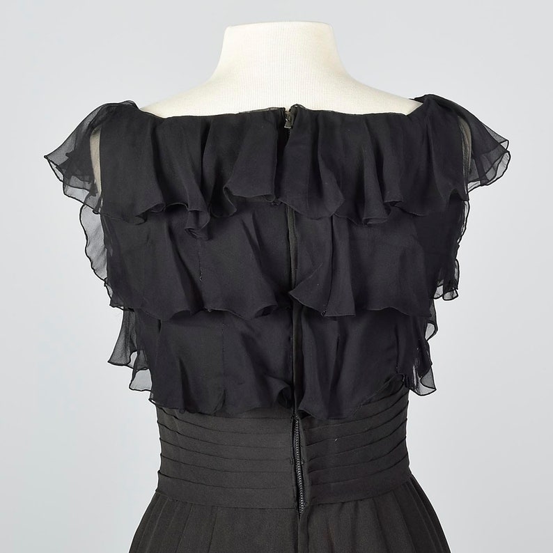 Small 1940s Little Black Dress Pencil Dress Summer Evening Dress Cocktail Dress Vintage 40s Hourglass Dress