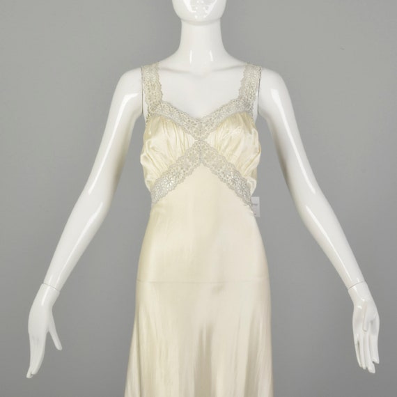 XS 1930s Bridal Nightgown Wedding Night Lingerie … - image 5