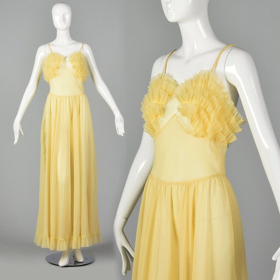 yellow night gown