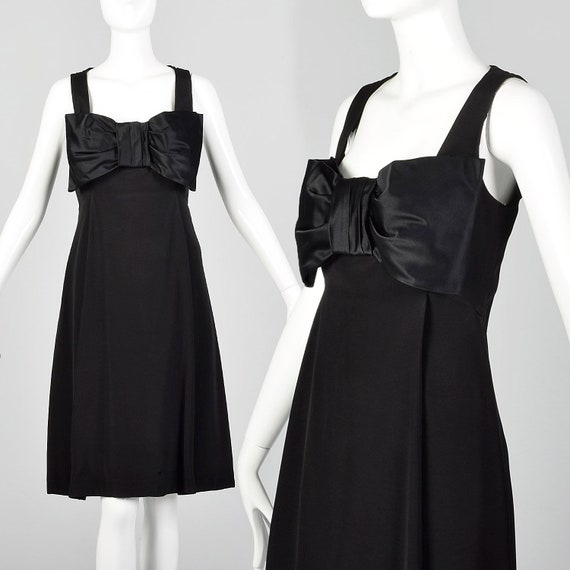 XS Mr. Blackwell 1960s Little Black Dress Vintage 