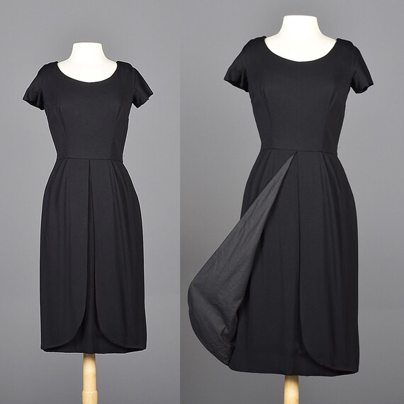 short sleeve little black dress