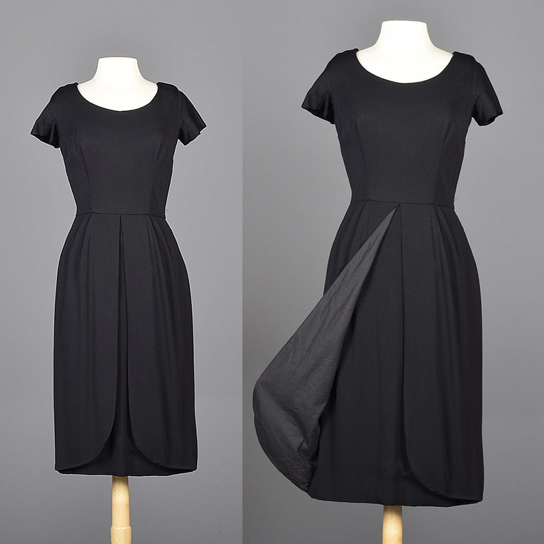 short sleeve little black dress
