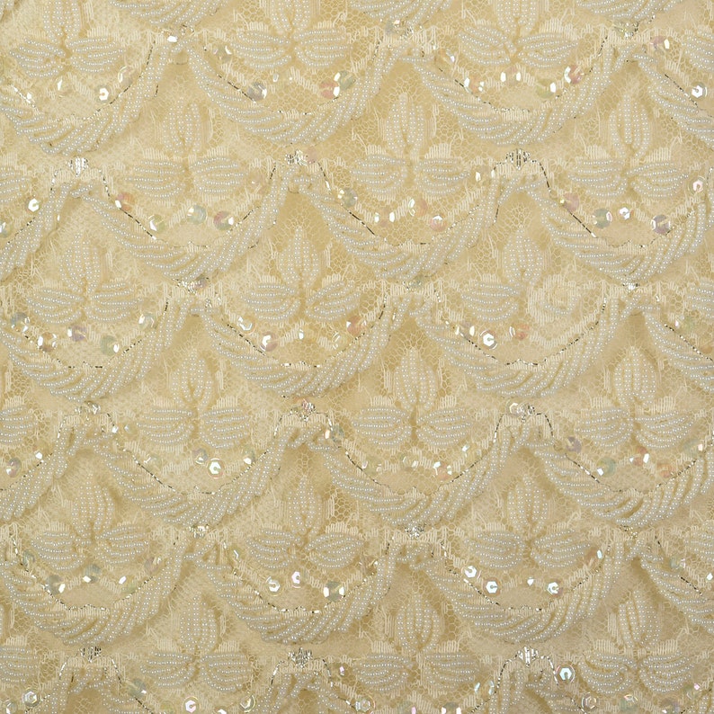 XXS 1960s Beaded Blouse in Ivory Vintage Beaded Top 60s Beaded Blouse Wedding Blouse Extra Small Wedding Top