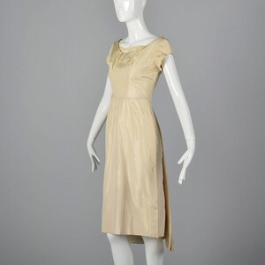 1950s Ivory Wedding Dress with Overskirt