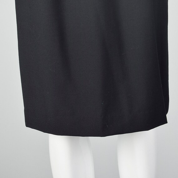 XS Classic Black Pencil Skirt Lightweight Side Zi… - image 7