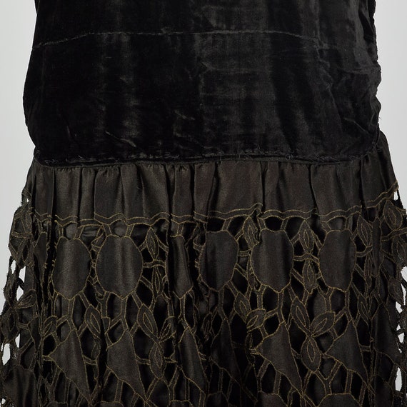 Medium 1920s Dress Little Black Dress 20s Drop Wa… - image 7