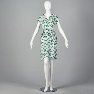 XS/S | 1940s Novelty Kite Print Peplum Dress main image 1