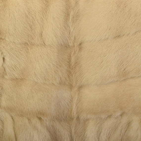 OSFM 1950s Blonde Real Mink Fur Stole Shawl Colla… - image 9