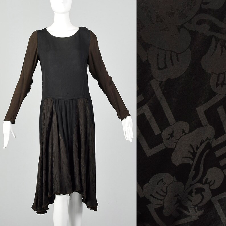 1920s drop waist day dress