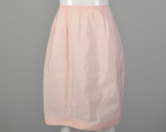 Small 1960s Pink Half Slip Vintage Lingerie Short Nylon American Maid Skirt Liner