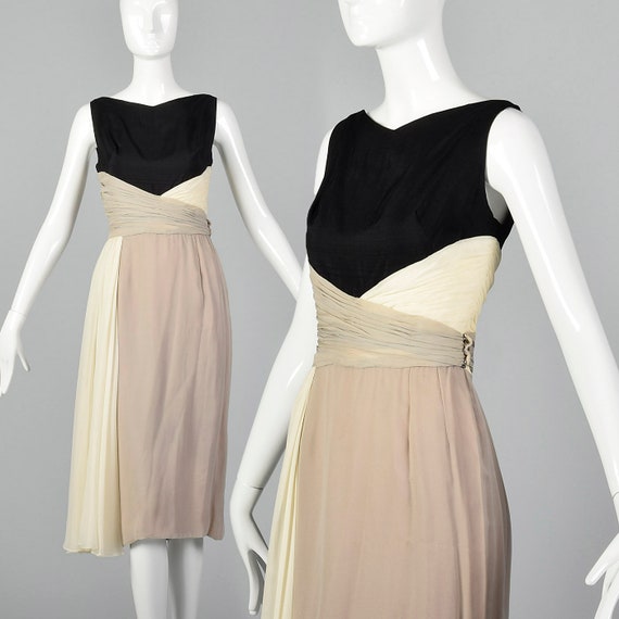 color block cocktail dress
