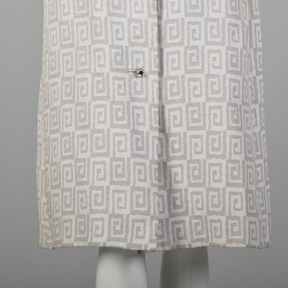 Medium 1960s Gray and White Dress Coat Lightweigh… - image 7