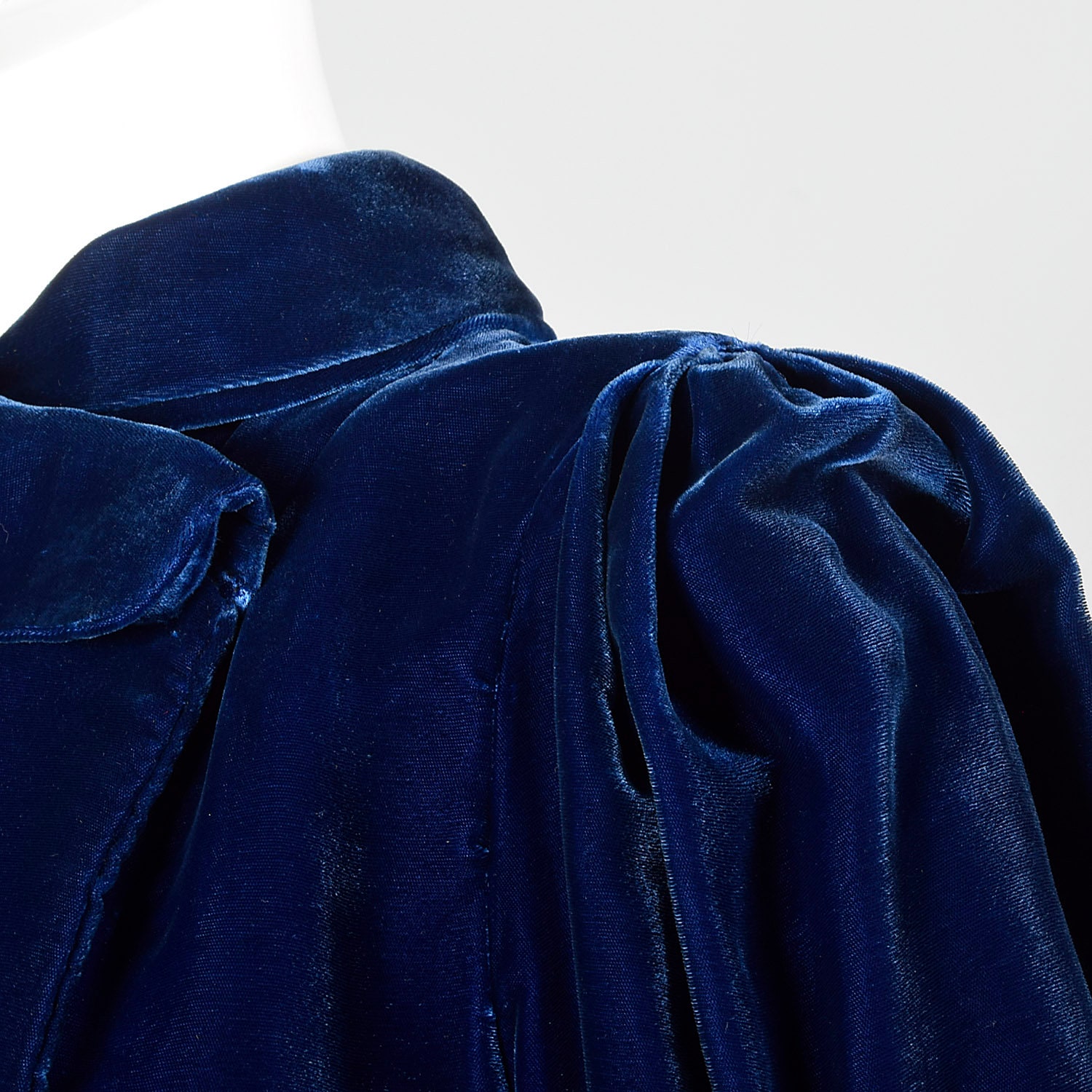 XXS 1940s Coat Blue Velvet Opera Coat Full Length Formal | Etsy